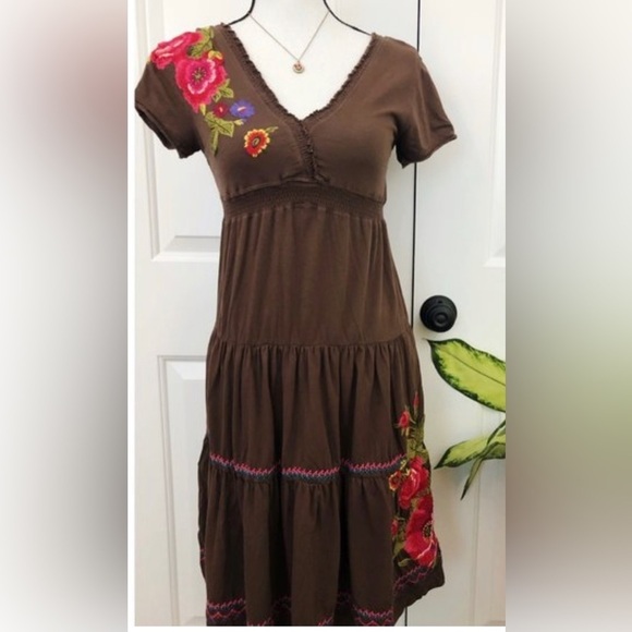 NWT Johnny Was Flower embroidered dress - Picture 2 of 8